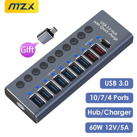 Mzx Usb Hub Splitter Concentrator Pd