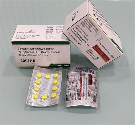 Dextromethrophan Hydrobromide 10mg Phenylephrine Hcl 5mg