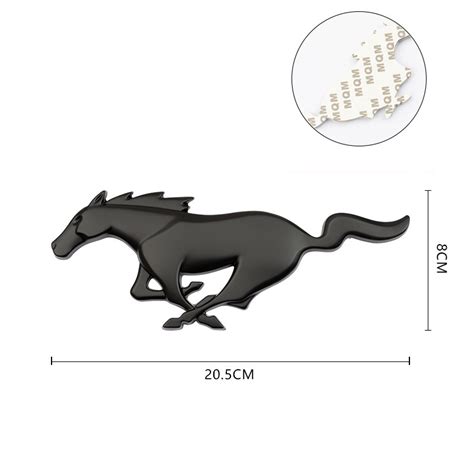 適用於福特野馬前格柵標誌金屬改裝車尾標誌車身貼205cm8cm 蝦皮購物