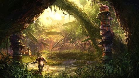 HD wallpaper: jungle fantasy art artwork 1920x1080 Art Fantasy art HD ...