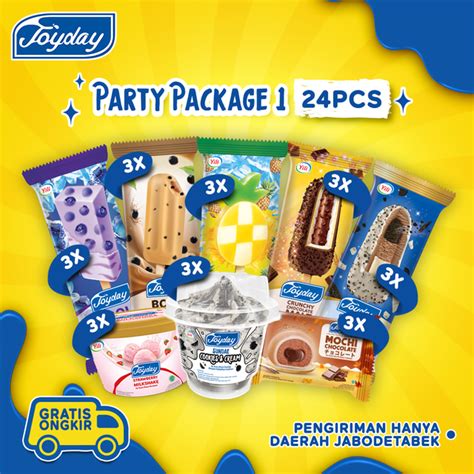 Joyday Ice Cream Party Package Isi Pcs Eskrim Mix Lazada Indonesia