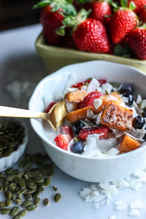 Coconut Flake Roasted Sweet Potato Cereal Miss Allie S Kitchen