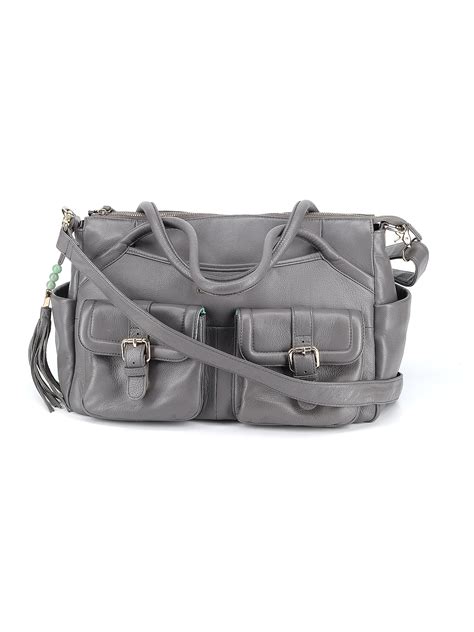 Lily Jade Solid Gray Satchel One Size 59 Off ThredUp