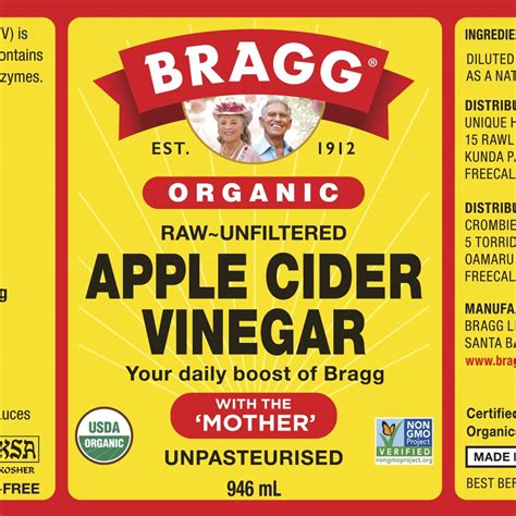 Braggs Organic Apple Cider Vinegar 946ml