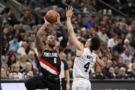 San Antonio Vs Portland Final Score Spurs Outlast Trail Blazers