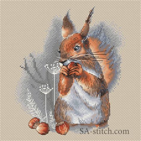 Білочка з горіхами | SA-stitch
