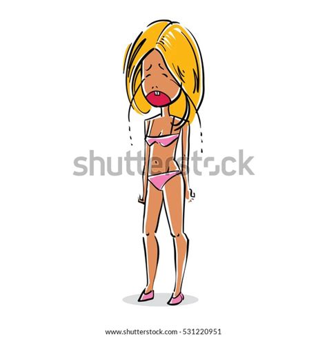 Facial Expression Blonde Girl Sexy Female Stock Vector Royalty Free Shutterstock