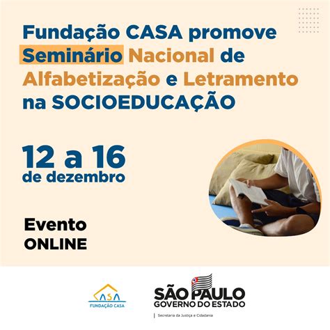 Funda O Casa Divulga A Programa O De Semin Rio Nacional De