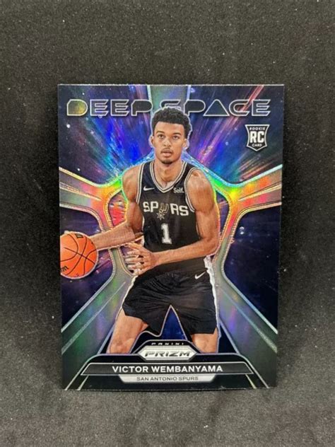 Victor Wembanyama Panini Prizm Rookie Deep Space Argento Rc