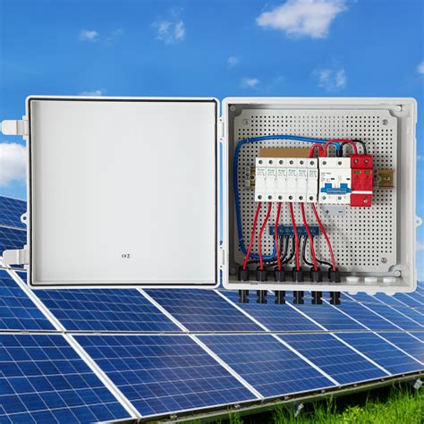 Vevor Pv Combiner Box 6 String Solar Combiner Box With 15a Rated Current Fuse 125a Circuit