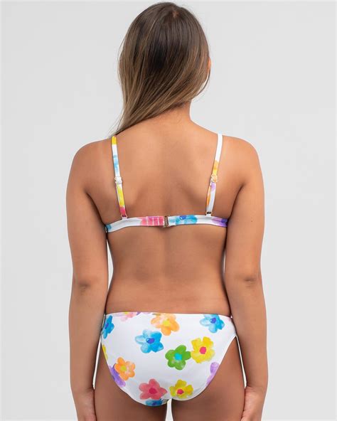 Shop Topanga Girls Love Bug Fixed Triangle Bikini Set In Multi Fast