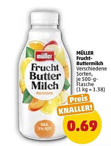 Müller Frucht buttermilch Angebot bei Penny