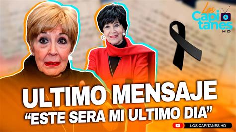 Las Ultimas Palabras De Concha Velasco Antes De Morir Youtube