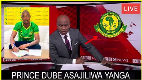 Live Bbc Sports Muda Huu Watangaza Yanga Wamsajili Dube Asaini Miaka