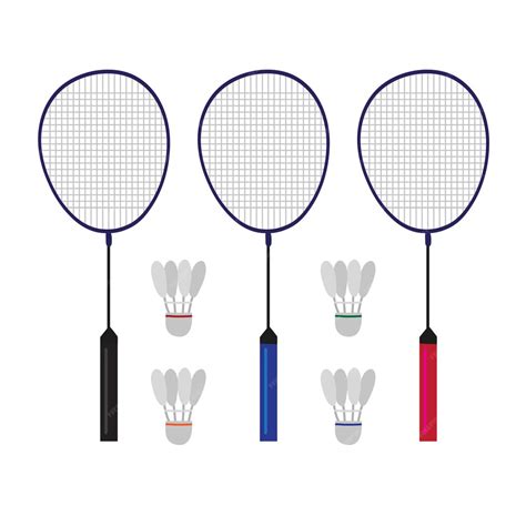 Premium Vector | Badminton vector collection design