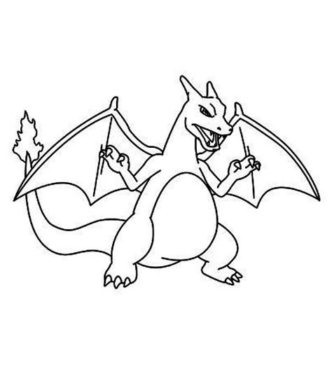 Charizard Pokemon Card Coloring Page