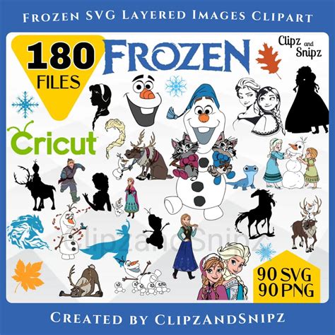 Frozen SVG Files Bundle MasterBundles