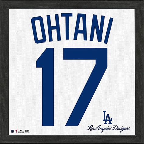 Officially Licensed MLB Shohei Ohtani IMPACT Jersey Frame LA Dodgers