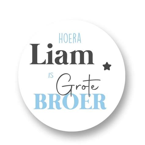 Hoera Grote Broer Met Naam