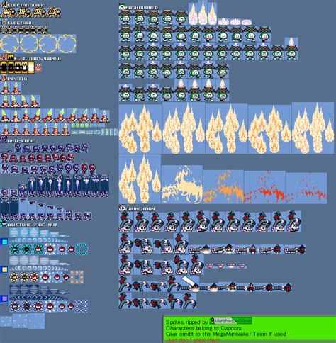 The Spriters Resource Full Sheet View Mega Man Maker Enemies Mega Man 11