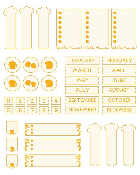 Set of planner stickers. Printable planner stickers. Planners and ...