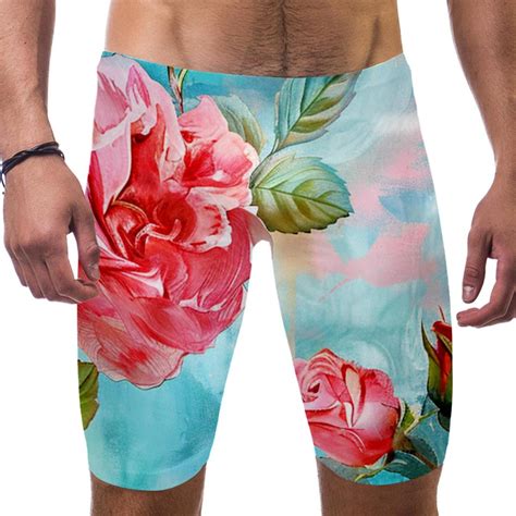 Mens Swim Briefs Mens Bikini Swimwear Pastorable Pink Rose Flower