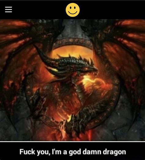 Fuck You Im A God Damn Dragon R ComedyCemetery