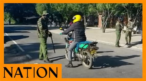 Police Barricade Roads Leading To Nakuru Law Court Where Ex Mungiki