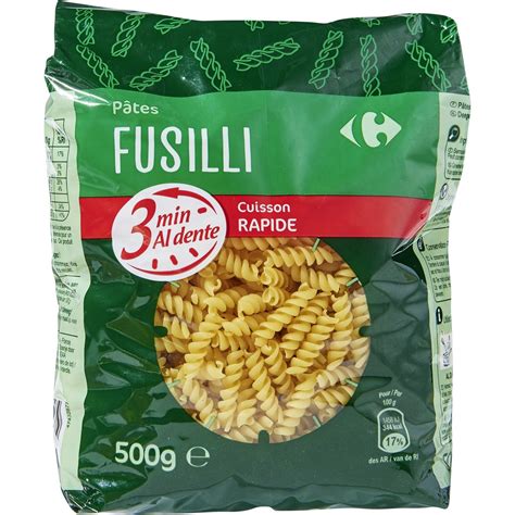 P Tes Fusilli Min Carrefour Classic Le Paquet De G Prix