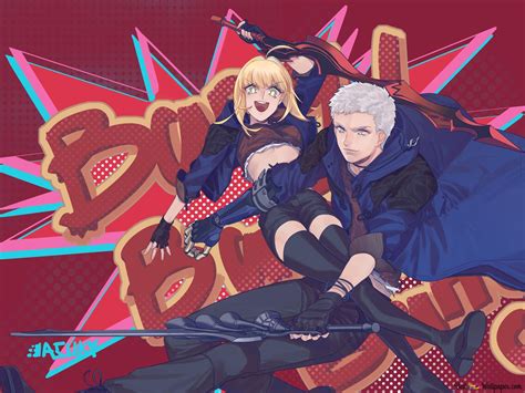 Devil May Cry V And Fate Grand Order Crossover 2k Unduhan Wallpaper