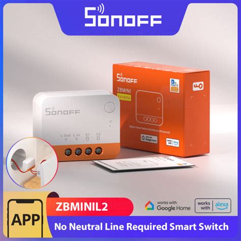 Sonoff Zbmini L Zigbee Smart Switch No Neutral Wire Required Gang