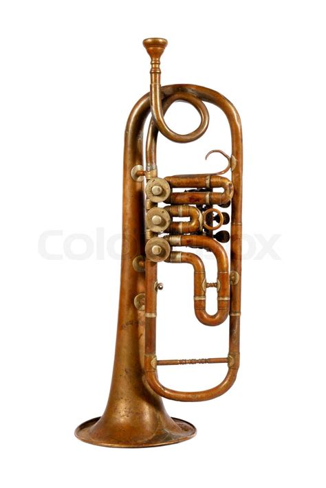 old trumpet | Stock image | Colourbox