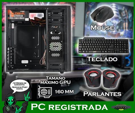 Kit Gabinete Sentey Cs Fuente W Teclado Mouse Pcreg Pc Registrada