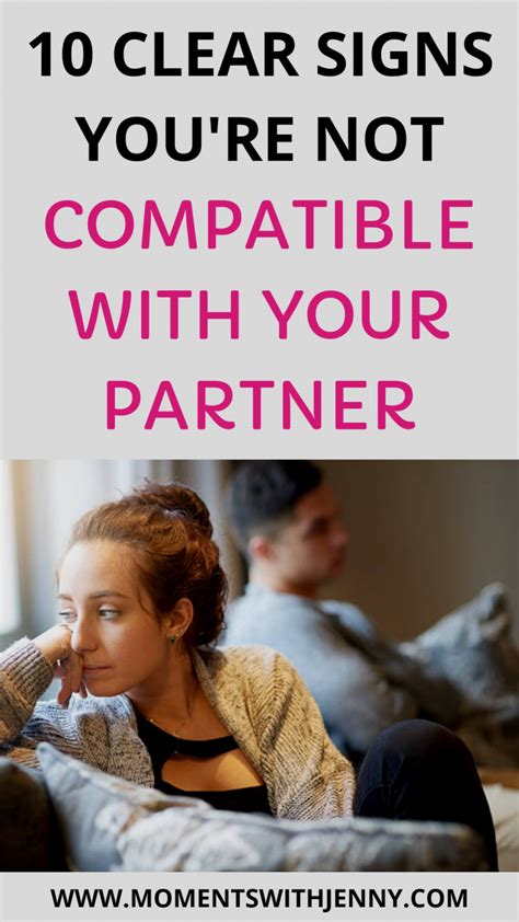 7 Obvious Signs Youre Not Compatible With Your Partner Relationship