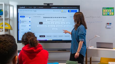 Ecran interactif pedagogique au college écrans tactiles