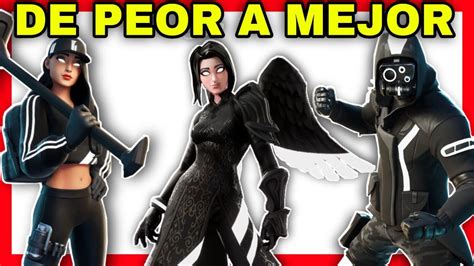 ️todas Las 8 Skins De Sombra Ordenadas De Peor A Mejor Fortnite