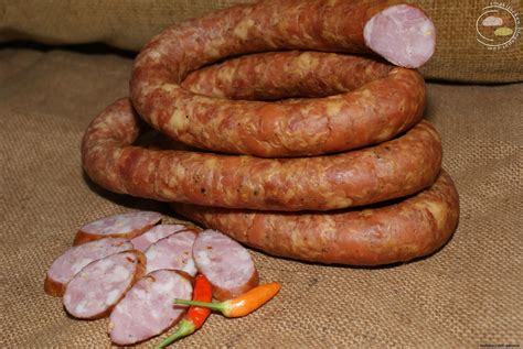 Domowy wyrób Coś do chleba i talerza Kiełbasa z chili