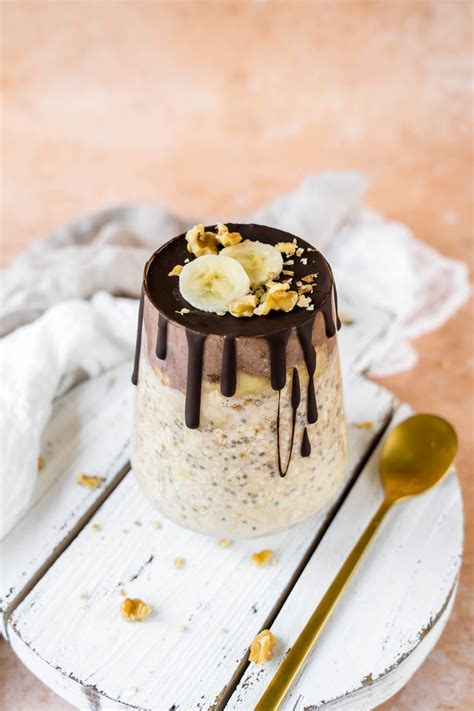 Schoko Bananen Overnight Oats