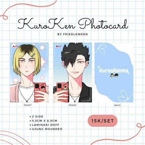 Jual Fanmade Fanmerch Haikyuu Photocard PC Kuroo Tetsurou Kozume