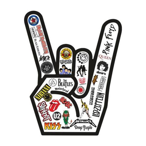 Wall Sticker Rock N Roll Hand