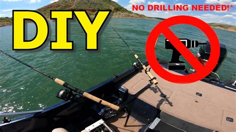 Making HOMEMADE FISHING ROD HOLDERS For BOAT (DIY/NO DRILLING) - YouTube