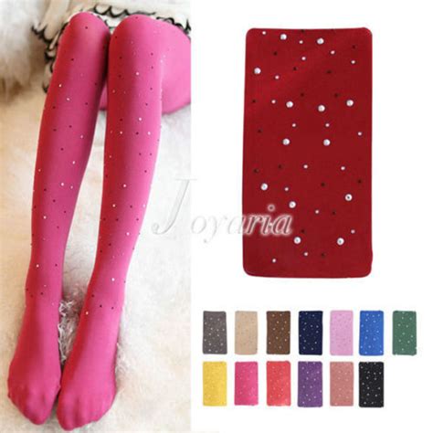 Woman Sexy Opaque Bling Crystal Rhinestone Pantyhose Tights Stockings