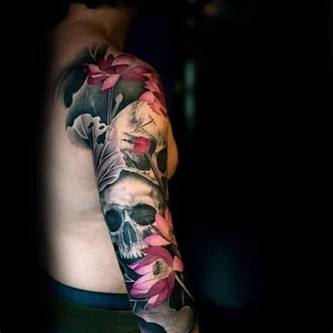 50 Skull Sleeve Tattoos For Men Masculine Design Ideas