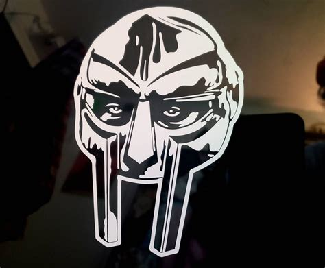 MF Doom Vinyl Decal Metal Fingers Hip Hop Dr Etsy