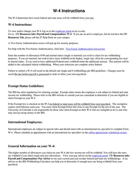 Fillable Online Ucdenver W Instructions Fax Email Print Pdffiller