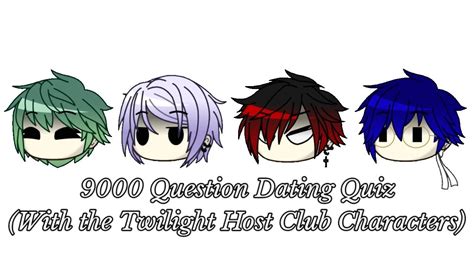 Dating Quiz Gacha Club Otome Game Twilight Host Club Youtube