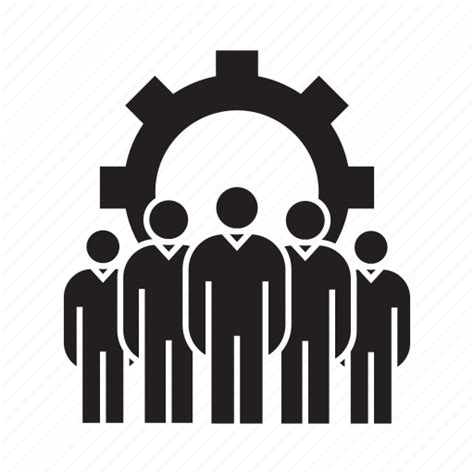 Admin Cog Gear Group Professional Team Teamwork Icon