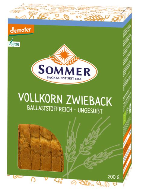 Vollkorn Zwieback aus Weizen ungesüßt Backkunst seit 1864