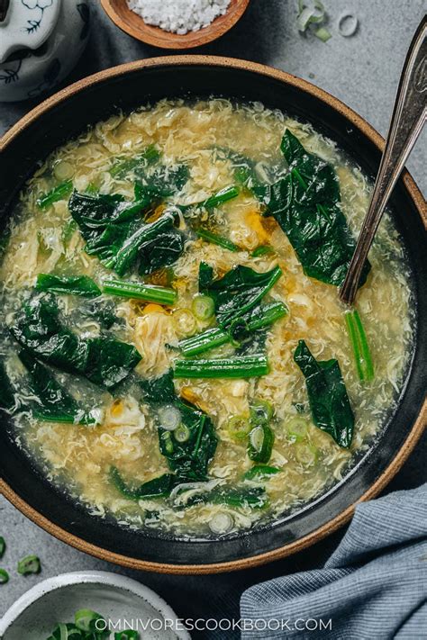 Spinach Egg Drop Soup Omnivore S Cookbook