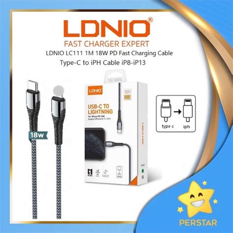 FAST CHARGING LDNIO LC101 60W USB Type C To USB Type C LC111 Type